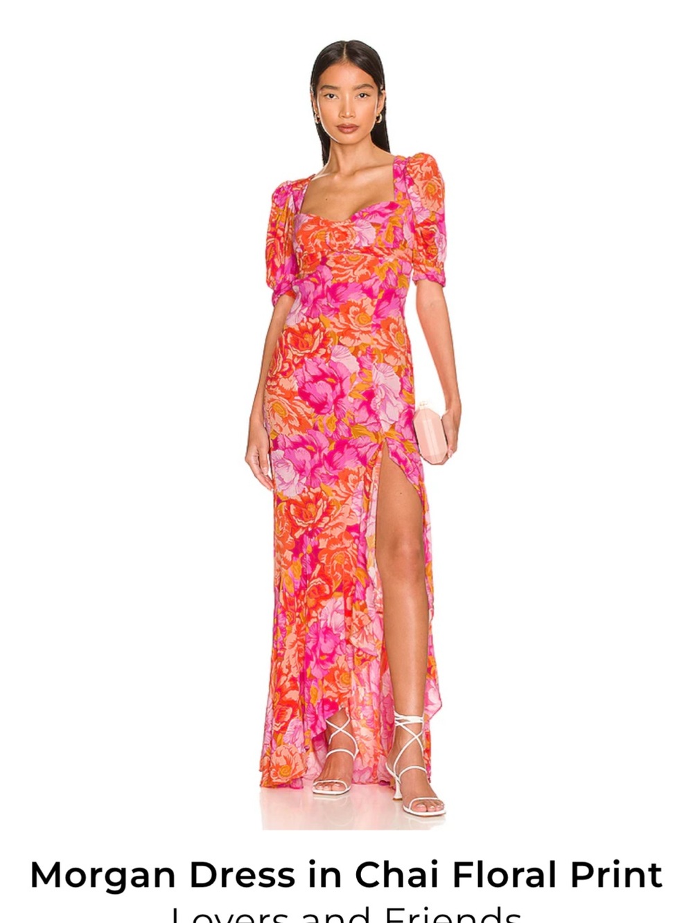 Lovers + Friends Morgan Maxi Dress in Pink & Orange Floral